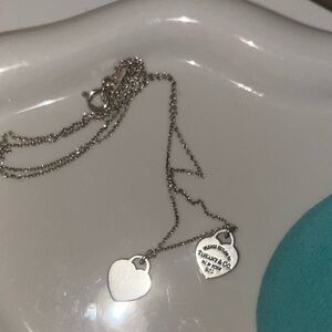 Tiffany & Co. Double Heart Tag Pendant